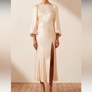 Shona Joy La Lune Balloon Sleeve dress